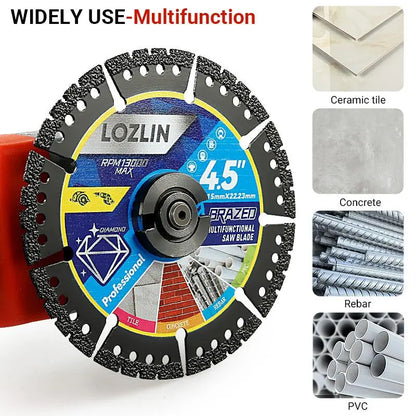 4.5" Multi Material Cutting Blade for Angle Grinder Metal Tile Stone Cutting